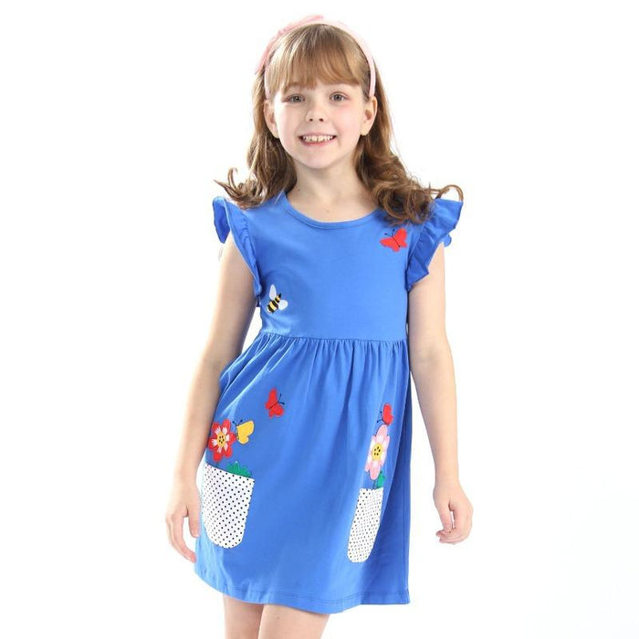 Summer Floral Dress for Toddler/Kid Girls