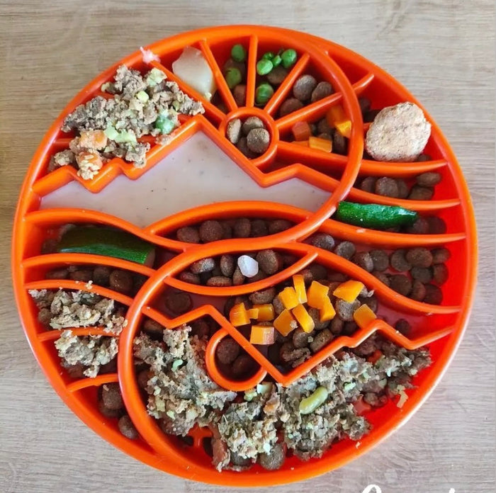 Sun-and-Moon Tray for a Divided Meal