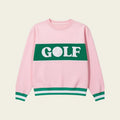 Sweater - Crew - Golf - Pink Green - Findlay Rowe Designs