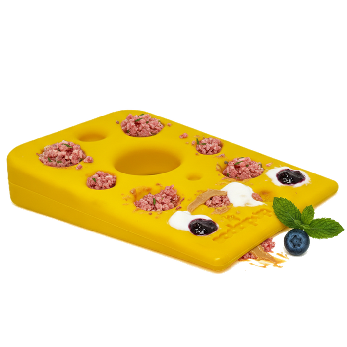 Swiss Cheese Wedge Nylon Treat Toy