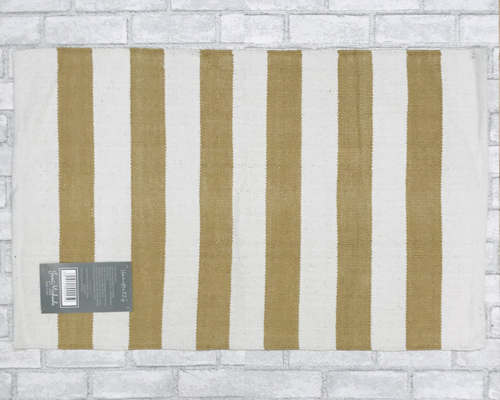 Tan and White Stripe Base Mat