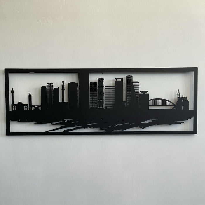 Tel Aviv Skyline Metal Wall Art