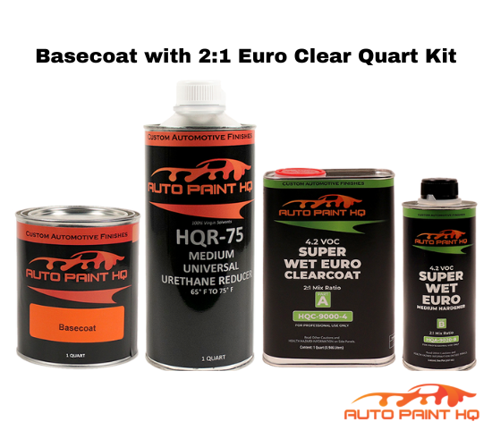 Tesla PMMB Monterey Blue Basecoat Clearcoat Quart Complete Paint Kit