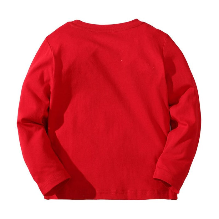Toddler Boy Cartoon Car Print Long-sleeve Tee
