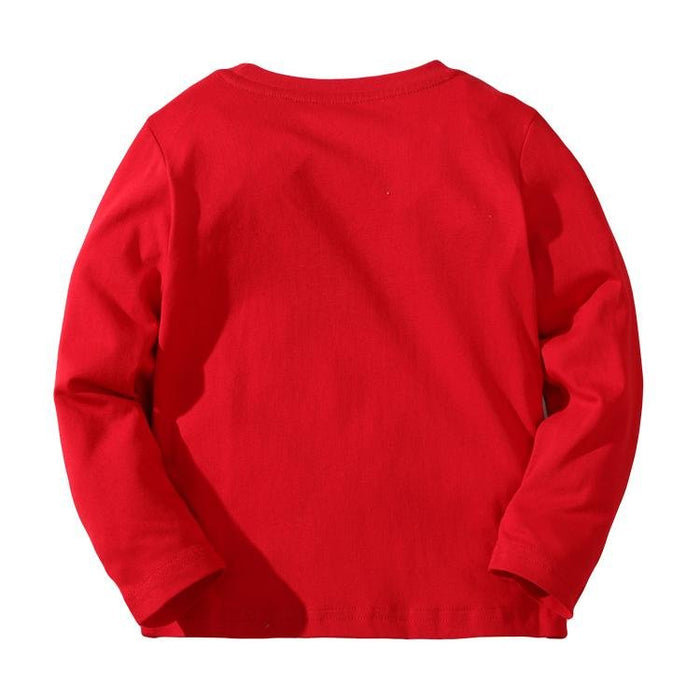 Toddler Boy Cartoon Car Print Long-sleeve Tee