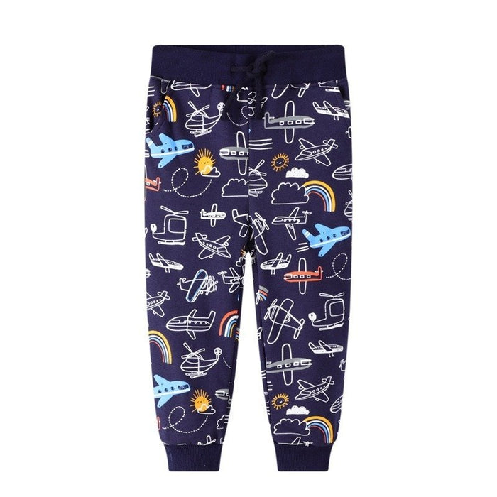 Toddler Boy's Airplane Print Pants