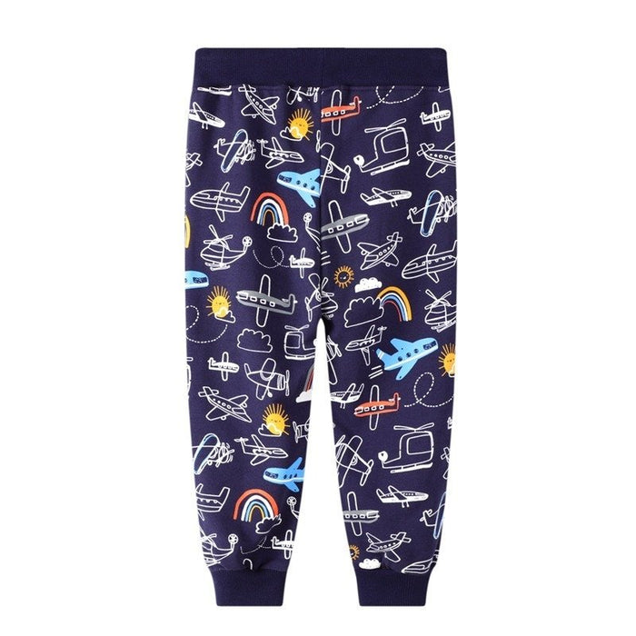 Toddler Boy's Airplane Print Pants
