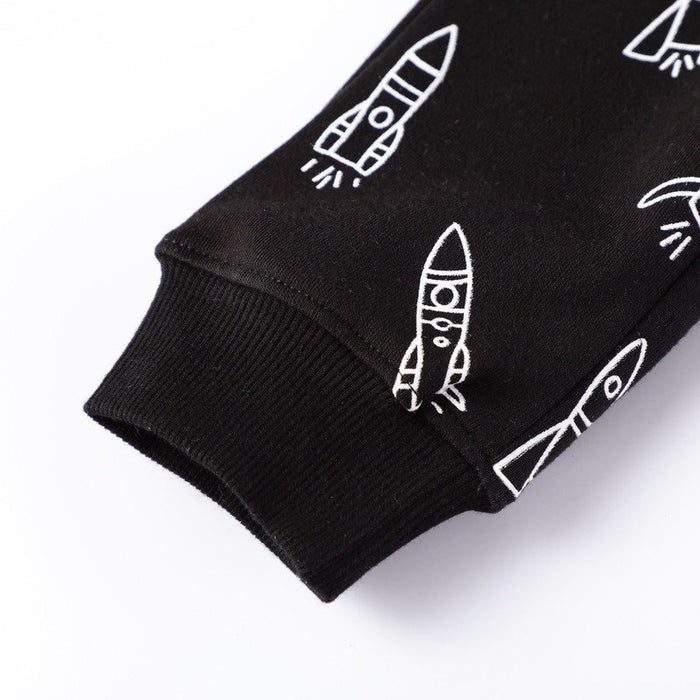 Toddler Boy's Rocket Print Pants