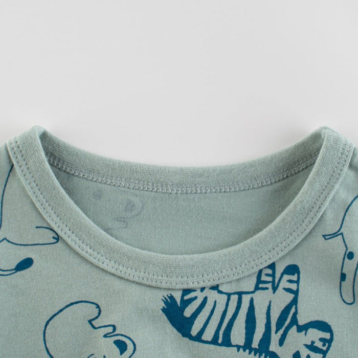 Toddler Boy's Summer Animal Print T-shirt
