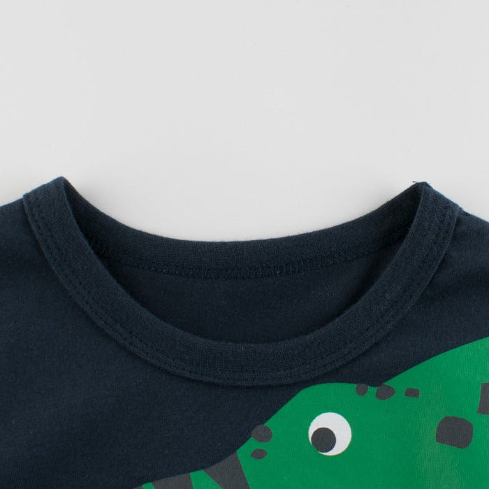 Toddler Boy's Summer Dinosaur Print T-shirt
