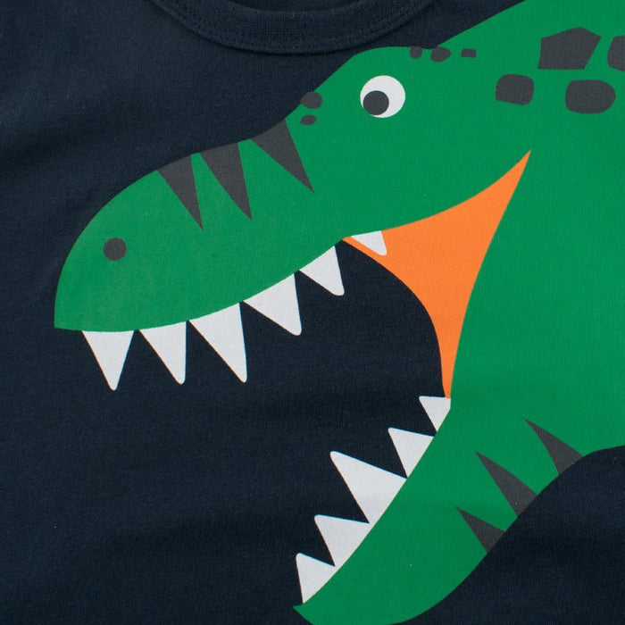 Toddler Boy's Summer Dinosaur Print T-shirt