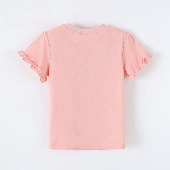 Toddler/Kid 3D Flower Unicorn Ruffle Sleeve Tee
