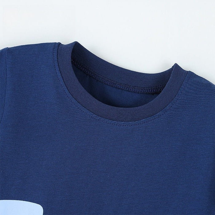 Toddler/Kid 3D Shark Short Sleeve Blue Tee