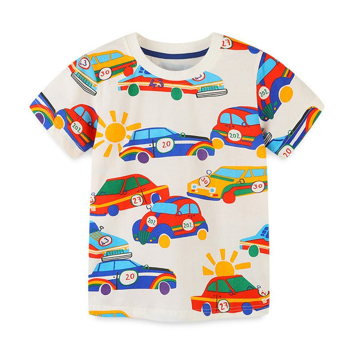 Toddler/Kid Allover Car Print T-shirt