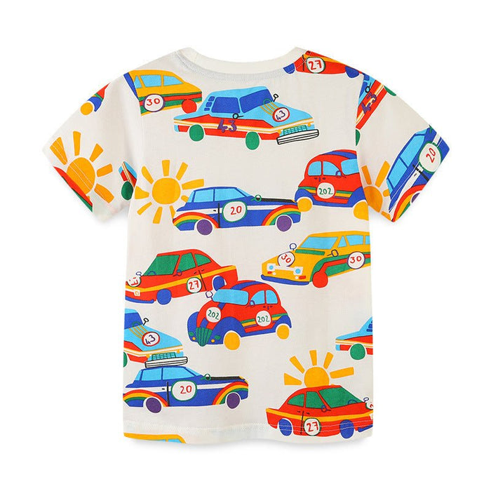 Toddler/Kid Allover Car Print T-shirt