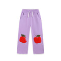 Toddler/Kid Apple Patch Wide Leg Sweatpants