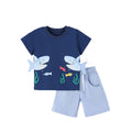 Toddler/Kid Boy 3D Shark Print 2 Piece Set