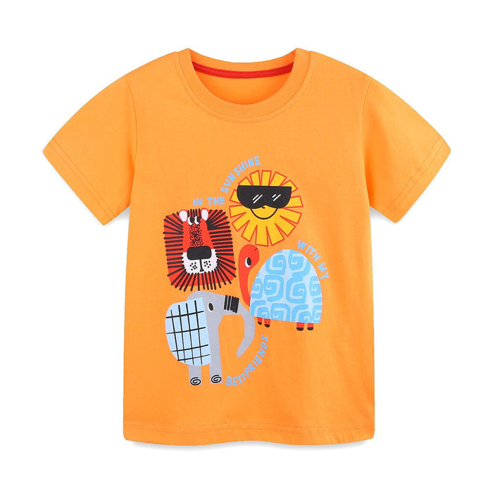 Toddler/Kid Boy Best Animal Friends T-shirt and Shorts Set