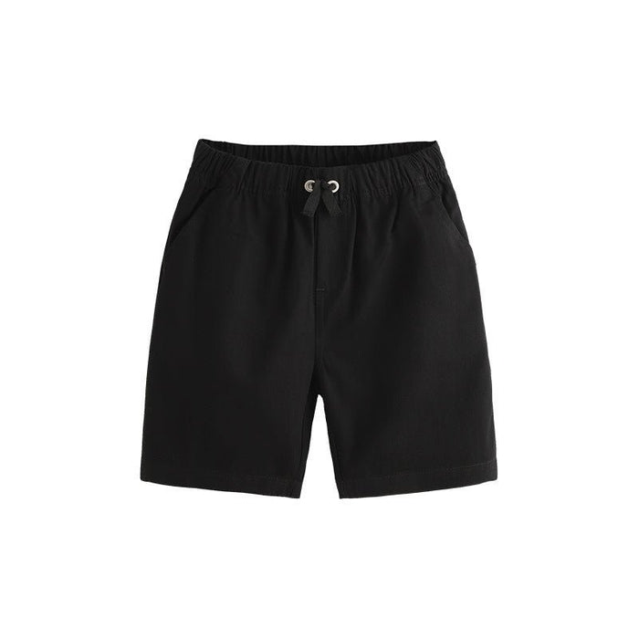 Toddler/Kid Boy Black Casual Drawstring Shorts