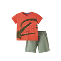 Toddler/Kid Boy Cartoon Crocodile T-shirt and Shorts Set