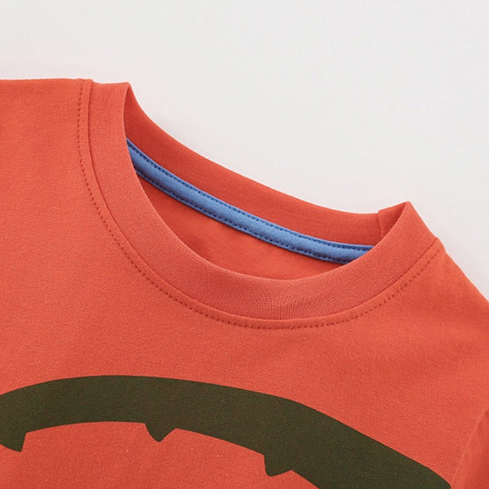 Toddler/Kid Boy Cartoon Crocodile T-shirt and Shorts Set