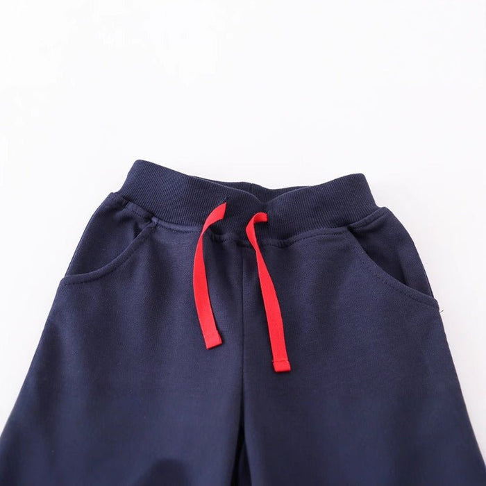 Toddler/Kid Boy Cartoon Cute Car Embroidery Design Pants