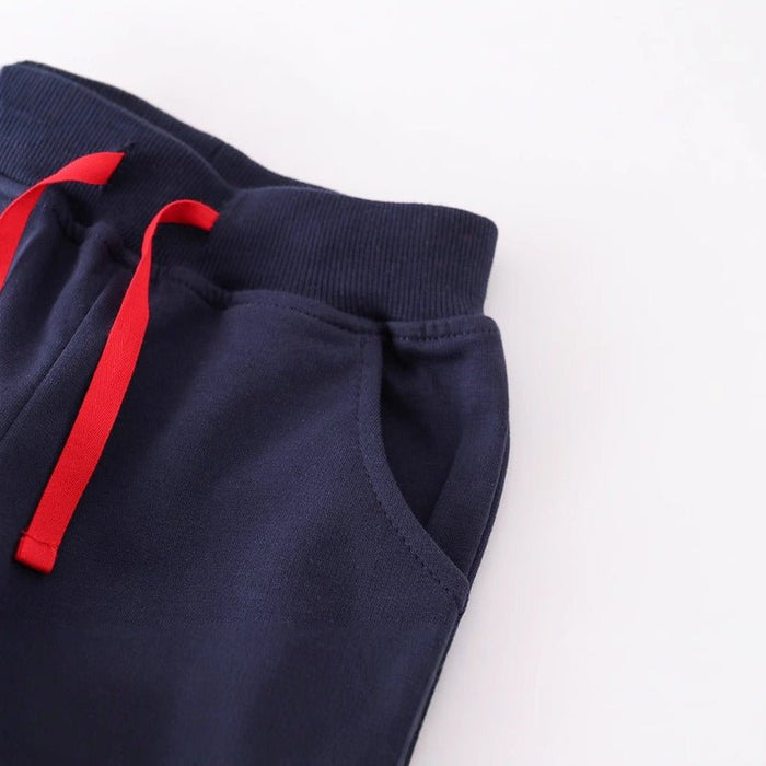 Toddler/Kid Boy Cartoon Cute Car Embroidery Design Pants