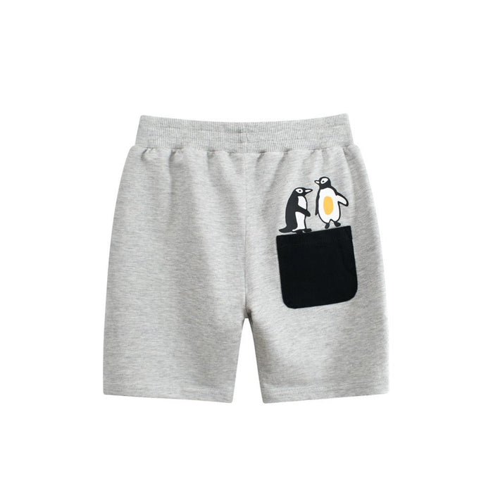 Toddler/Kid Boy Cute Cartoon Penguins Print Shorts