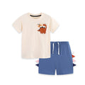 Toddler/Kid Boy Cute Cartoon Tee & 3D Tail Shorts Set