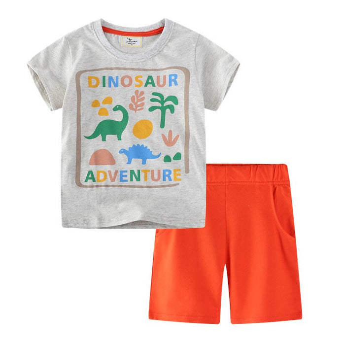 Toddler/Kid Boy Dinosaur Adventure T-shirt with Shorts Set