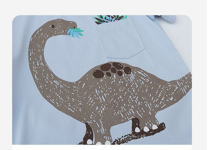 Toddler/Kid Boy Dinosaur/Monkey Print T-shirt and Shorts Set