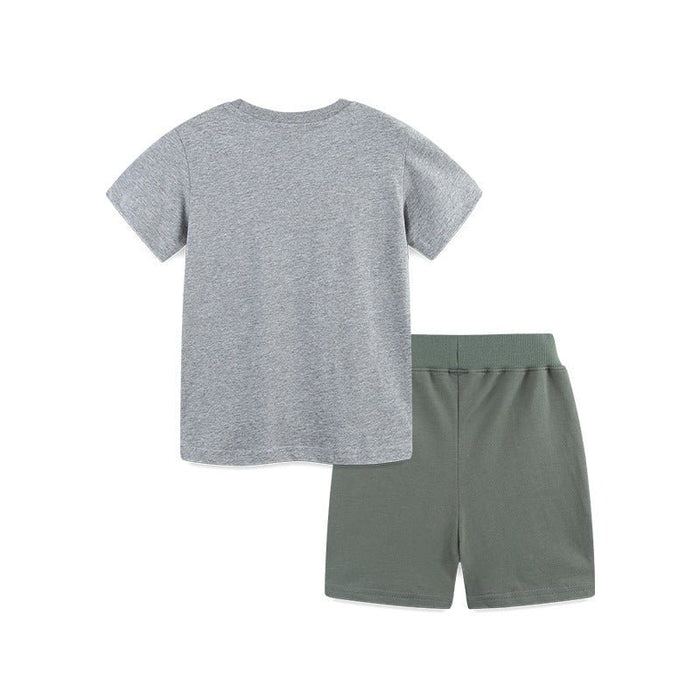 Toddler/Kid Boy Favorite Dinosaurs T-shirt and Tiger Shorts Set