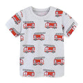 Toddler/Kid Boy Firetrucks Print T-shirt