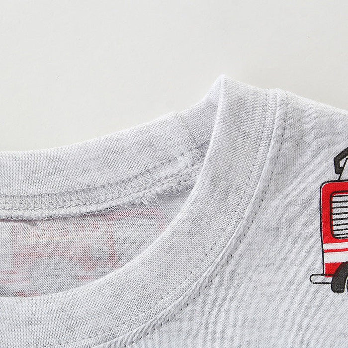 Toddler/Kid Boy Firetrucks Print T-shirt