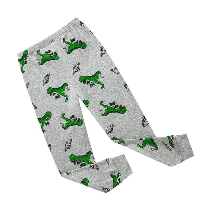 Toddler/Kid Boy Green Dinosaur Print Pajama Set