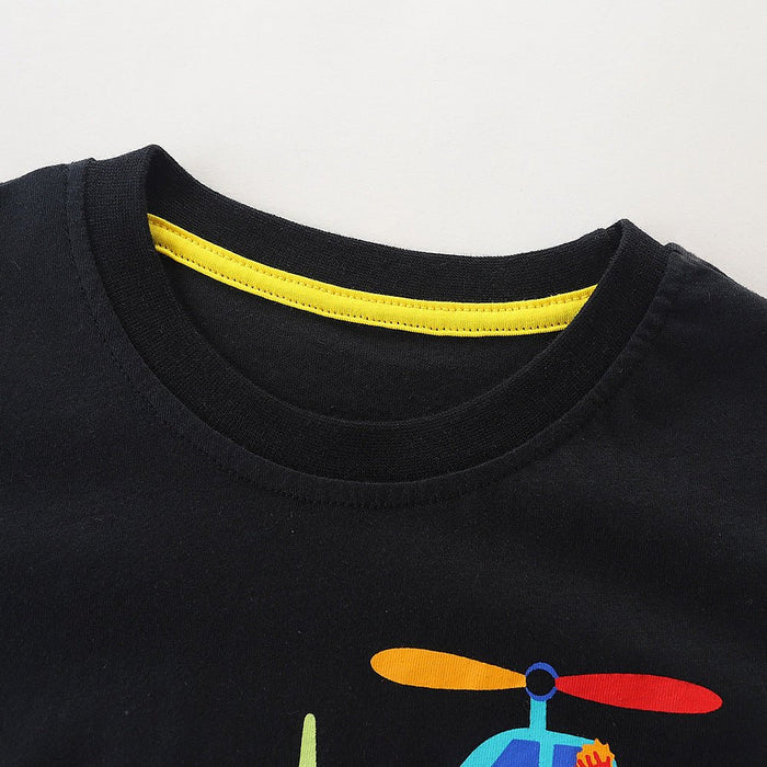 Toddler/Kid Boy Helicopters Print T-shirt