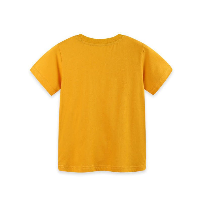 Toddler/Kid Boy Leopard Print Yellow Tee