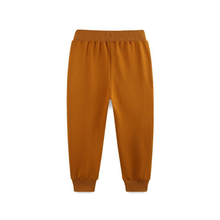 Toddler/Kid Boy Lion and Tiger Embroidery Design Pants