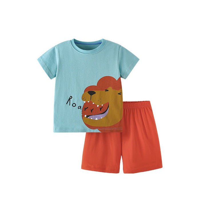 Toddler/Kid Boy Lion Roar T-shirt and Shorts Set