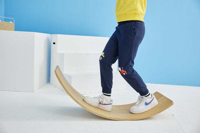 Toddler/Kid Boy Navy Cartoon Truck Pants