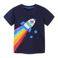 Toddler/Kid Boy Rainbow Rocket Print T-shirt