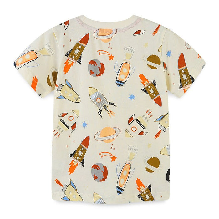 Toddler/Kid Boy Rocket and Planets T-shirt