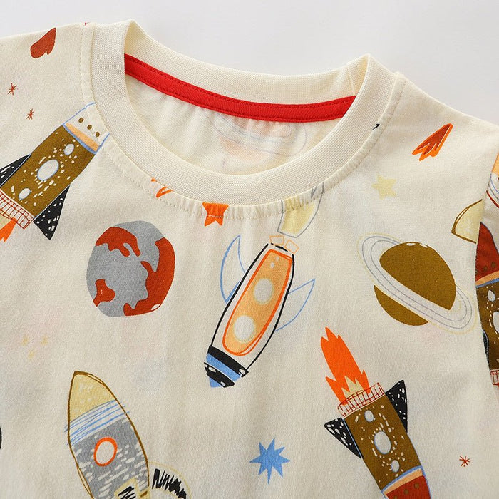Toddler/Kid Boy Rocket and Planets T-shirt