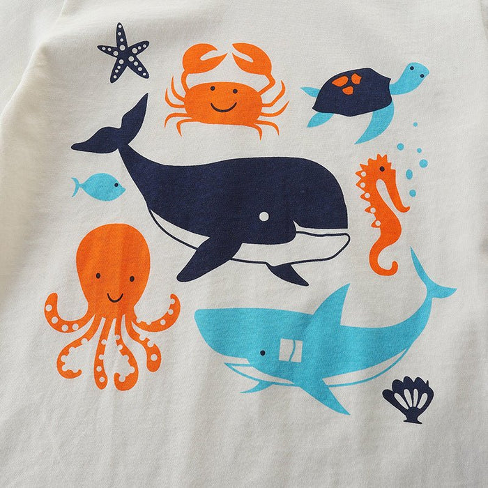 Toddler/Kid Boy Sea Animals T-shirt and Shorts Set