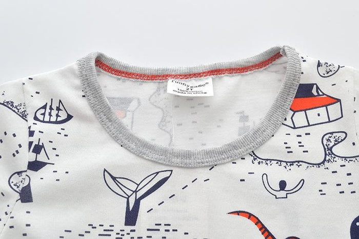 Toddler/Kid Boy Sea Life Design Casual T-shirt