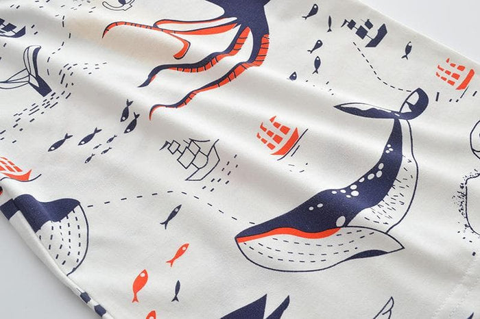 Toddler/Kid Boy Sea Life Design Casual T-shirt