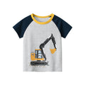Toddler/Kid Boy Simple Excavator Print T-shirt
