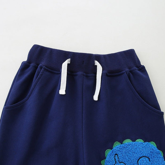 Toddler/Kid Boy Three Dinosaur Embroidery Design Pants