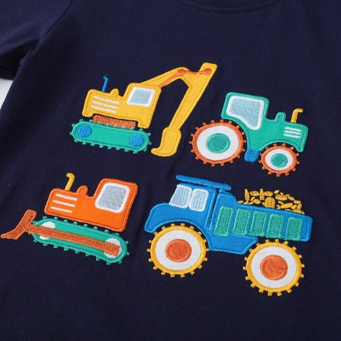 Toddler/Kid Boy Truck Pattern Long Sleeve Top