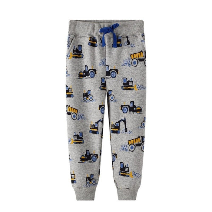Toddler/Kid Boy Truck Print Casual Pants